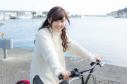 【画像】自転車女子さん、うっかりパイチラｗｗｗｗｗｗ