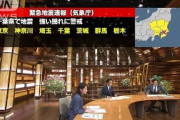 生放送中のスタジオに大きな揺れ・・・地震発生の瞬間(2021年10月7日)