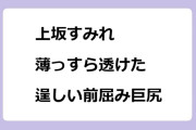 上坂すみれ　薄っすら透けた逞しい前屈み巨尻