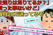 【2chスカッと】父「金は足りてるのか？足りないなら仕送り増やすぞ」俺「え、仕送りなんて貰ってないけど」→恐ろしい形相で母を睨む父。キョドリまくる母…【ゆっくり解説】
