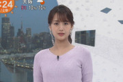 【画像】井上清華アナ、おっぱいを上向きにしてしまう