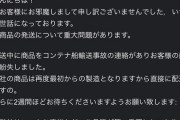 【悲報】ワイのラブドール　コンテナ船事故に巻き込まれて海上漂流wwww