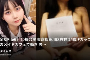 借金女Fileの動画・【借金女File6】〇根〇里東京都荒川区在住 24歳Fカップ秋葉原のメイドカフェで働き男を食い物...
