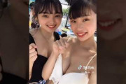 素晴らしいジェイケイ巨乳の水着ビキニ