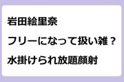 岩田絵里奈　フリーになって扱い雑？水掛けられ放題顔射