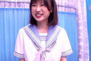 【マジックミラー号】Fカップ巨乳のセーラー服JKにエッチな健康診断！アナル丸出しでぎょう虫検査