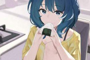 【おにぎりの日】美味しそうにおにぎり頬張る女子達の二次エロ画像