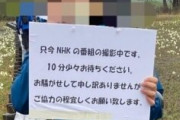 NHK様「あ、ごめんね今撮影中だから下々は１０分待ってね♥」→炎上