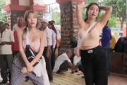 【動画】韓国女さん、インドの路上でえちえちダンス