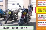 【画像】もはや天然記念物、今時珍しい昭和の珍走団が逮捕されるｗｗ