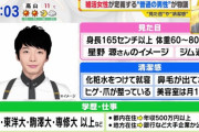 【画像】テレビ「普通の男性の定義がこちらです」→ネット