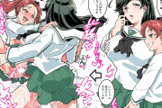 【画像】ふたなり女の子、勃起したまま快楽に溺れている