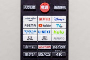 【画像】最新のテレビのリモコン、こんなんになる