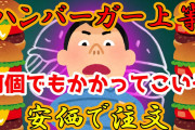 【2ch面白いスレ】安価でハンバーガーいくつ買うか決めるｗｗ【ゆっくり安価スレ】