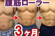 【画像】腹筋ローラー毎日やって3ヶ月経った結果ｗｗｗｗｗｗｗ