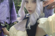 【画像】えちえちコスプレイヤー「横乳蚊に刺されたw」パシャっ