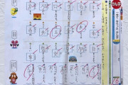 小学生「漢字テストかえってきた！さて何点かな～」教師「16点」