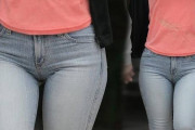 【画像】デニムってケツばっかり評価されるけど前もエロいよな