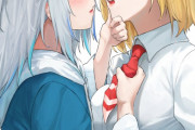 【画像】女の子同士の百合エッチで、性的に感じまくってる二次イラストが最高にシコすぎwwwwwwwwwwwwwww
