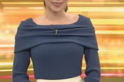 【GIF有】NHK中川安奈アナの巨乳が飛び出してる！