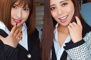 早川瑞希 仁美まどか ミニスカがエロいスタイル抜群の痴女OL！男性社員とハーレム逆3P