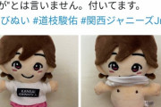 【悲報】まんさん「ジャニーズJr.のぬいぐるみ、"アレ"が付いてた！」→炎上
