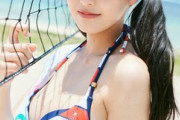 【画像】人気アイドルが初ビキニ姿を解禁wwwwwwwSTU48福田朱里、1st水着写真集で抜群のスタイルを披露！ランジェリーにも挑戦！！