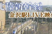 ライブカメラで金沢駅を見ていたらホ－ムに人？女性？がたっているだがもう電車の走る時間帯ではないのに