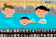 【画像】女さん「温泉.に小学生くらいの男の子がいてこっちを…」