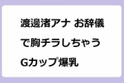 渡邊渚アナ お辞儀で胸チラしちゃうGカップ爆乳！早朝からエクササイズで腋皺全開