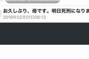 【画像】母です。明日、死刑になります。200万円振り込んでくれれば無罪です。