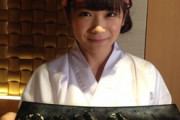 【画像】女の子が板前の寿司屋が登場、お前ら食べられる…？