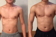 【衝撃】男性「4ヶ月間の筋トレでここまで変われました(写真ﾊﾟｼｬ」→その変化が…………凄すぎた