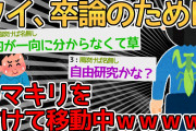 【バカ】卒論のために背中にカマキリ付けて通行人の反応を見るで！→中学生の自由研究かよｗｗｗｗｗ【2ch面白いスレ】