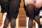 【画像】好きなのに挿れたい❤︎女の子が複数並んだ、ハーレムイラストがガチでシコい