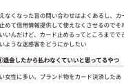 【画像】女さん、クレカの返済の為にとんでもない方法で資金調達してしまうｗｗｗｗｗｗｗｗｗｗ