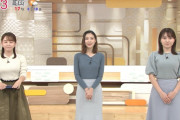 【画像】テレ朝で女子アナのニットおっぱい三連発