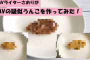 【さおりがAVの疑似○○を作ってみた】さまざまな材料で疑似「うんこ」作り！