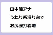 田中瞳アナ｜うねり系滑り台でお尻強打着地！モヤモヤさまぁ～ず2