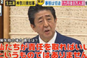 【…え】安倍晋三「私たちが責任を取ればいいというものではありません！！」
