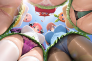 【画像】下アングルから見る五つ子のおぱんつ＆太もも♥