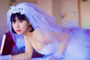 【過激画像】HKT48田中美久、衝撃の爆乳丸出しwwウェディングドレス姿の「婚約する？」グラビア写真に1万4千いいね！