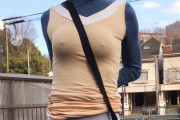 【悲報】痴女まんさん、ノーパンノーブラで外出してしまう