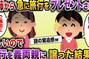 【2ch スカッと】私を目の敵にする義姉が急に「たまには夫婦でゆっくりしたら？」と旅行を手配してくれた→怪しいので義両親に旅行を譲ると…【ゆっくり解説】