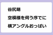 谷尻萌｜空模様を伺う序でに横アングルおっぱいを提供するお天気お姉さんテクニック
