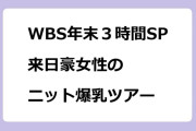 WBS年末３時間SP！来日豪女性のニット爆乳ツアー