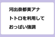 河出奈都美アナ　トトロを利用しておっぱい強調！ジブリの立体造型物展