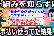 仕組みを知らずにリボ払い使ってた結果…【2ch面白いスレ】