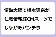 情熱大陸で橋本環奈が住宅情報館CMスーツでしゃがみパンチラ！犬に気を取られて股間のガードが緩くなってしまう
