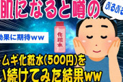 【2ch美容スレ】美肌を目指して500円のハトムギ化粧水を使い続けてみた結果ww【ゆっくり解説】